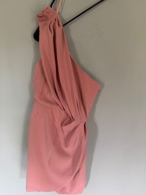 DO+BE One-Shoulder Rose Pink Cocktail Dress